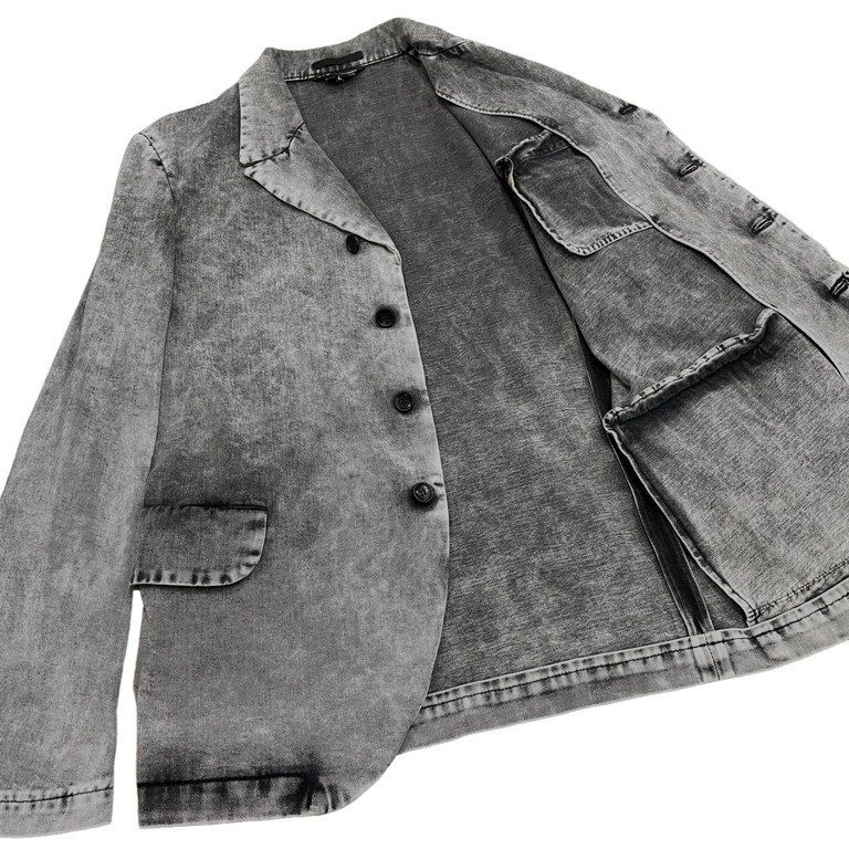 BLACK COMME des GARCONS 20SS ケミカルウォッシュブラックデニム4