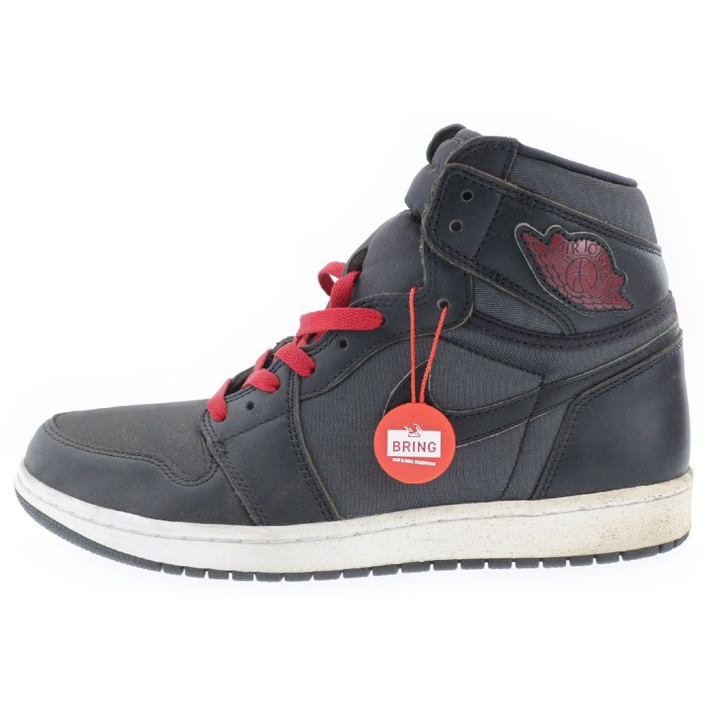 NIKE (ナイキ) AIR JORDAN 1 RETRO HIGH OG BLACK GYM RED 555088-060 エアジョーダン1  ブラック ジム レッド ハイカットスニーカー ブラック US10.5/28.5cm - メルカリ