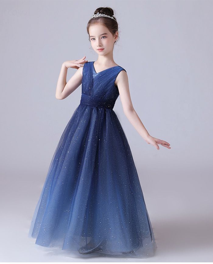 子供ドレスロングドレス 豪華ドレス