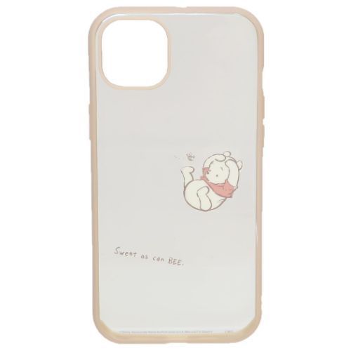 【メール便】くまのプーさん アイフォン14プラス プロテクトカバー llllfit Clear ディズニー iPhone14Plusケース キャラクター