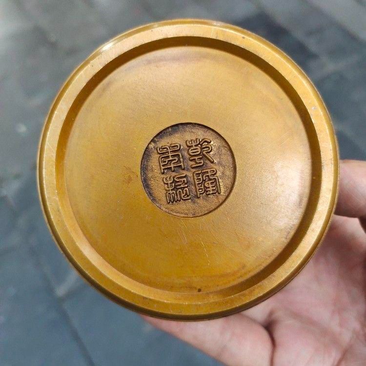 銅 細工 茶道具 香道具 蓋置 置物 八宝茶筒 銅製