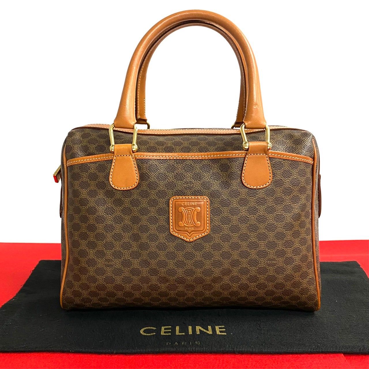 ほぼ未使用 希少品 CELINE セリーヌ マカダム ブラゾン