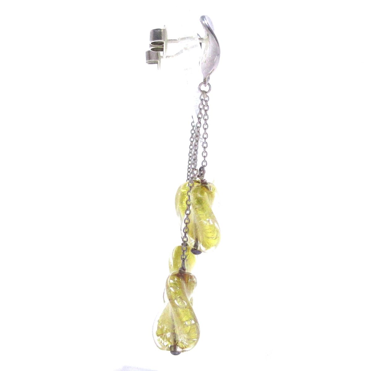 STAR JEWELRY スタージュエリー ピアス - シルバー×ゴールド