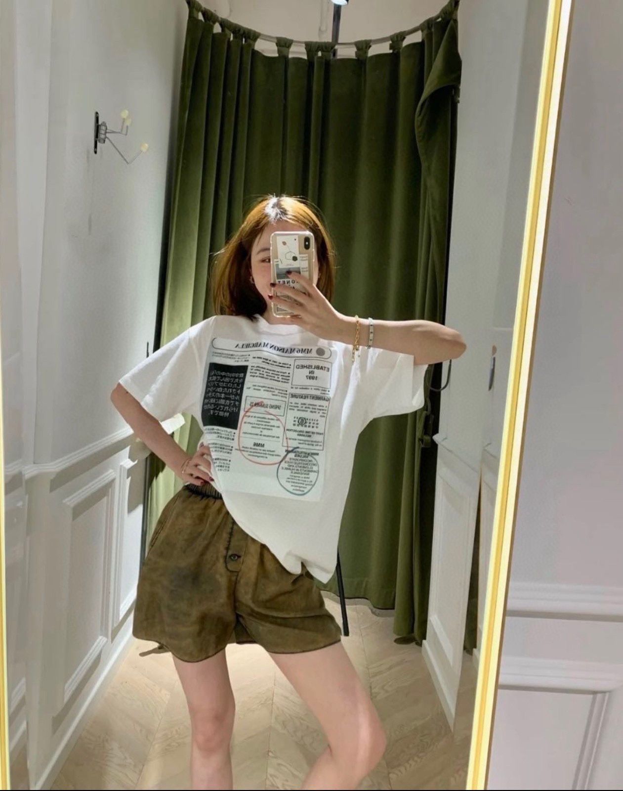 MM6 Maison Margiela ニュースペーパープリントTシャツ - メルカリ