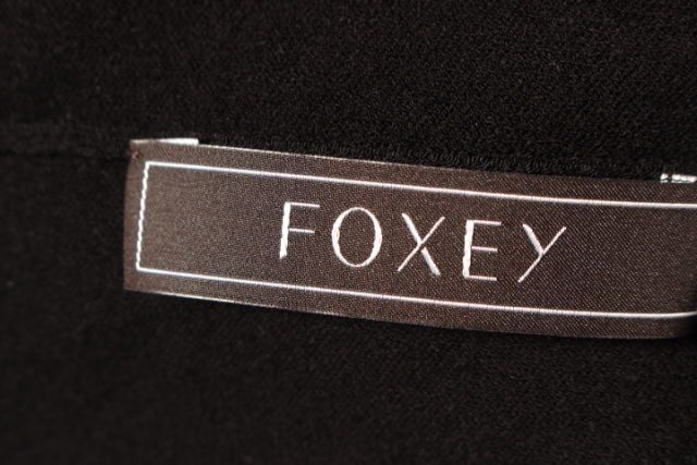 フォクシー FOXEY カーディガン Easy ニット 長袖 36 黒