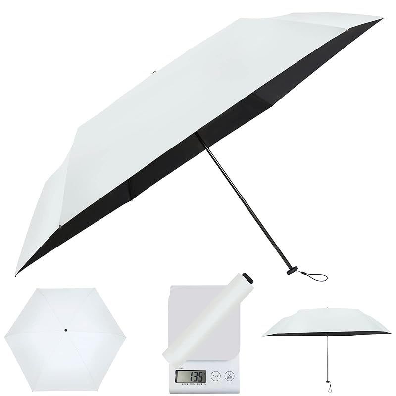 【新着商品】折り畳み日傘 超軽量146g 晴雨兼用 99.9％以上UVカット率99.99%以上遮光率 遮熱 300T 高密生地C6 超撥水 高強度カーボンファイバー 耐風式 丈夫折りたたみ携帯用小型軽量傘50CM＊6本骨