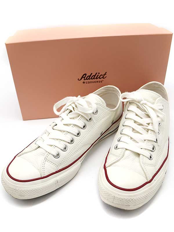 CONVERSEコンバース アディクト 27cm レザー OX ホワイト 新品 コンバース アディクト チャックテイラー ホワイト レザー