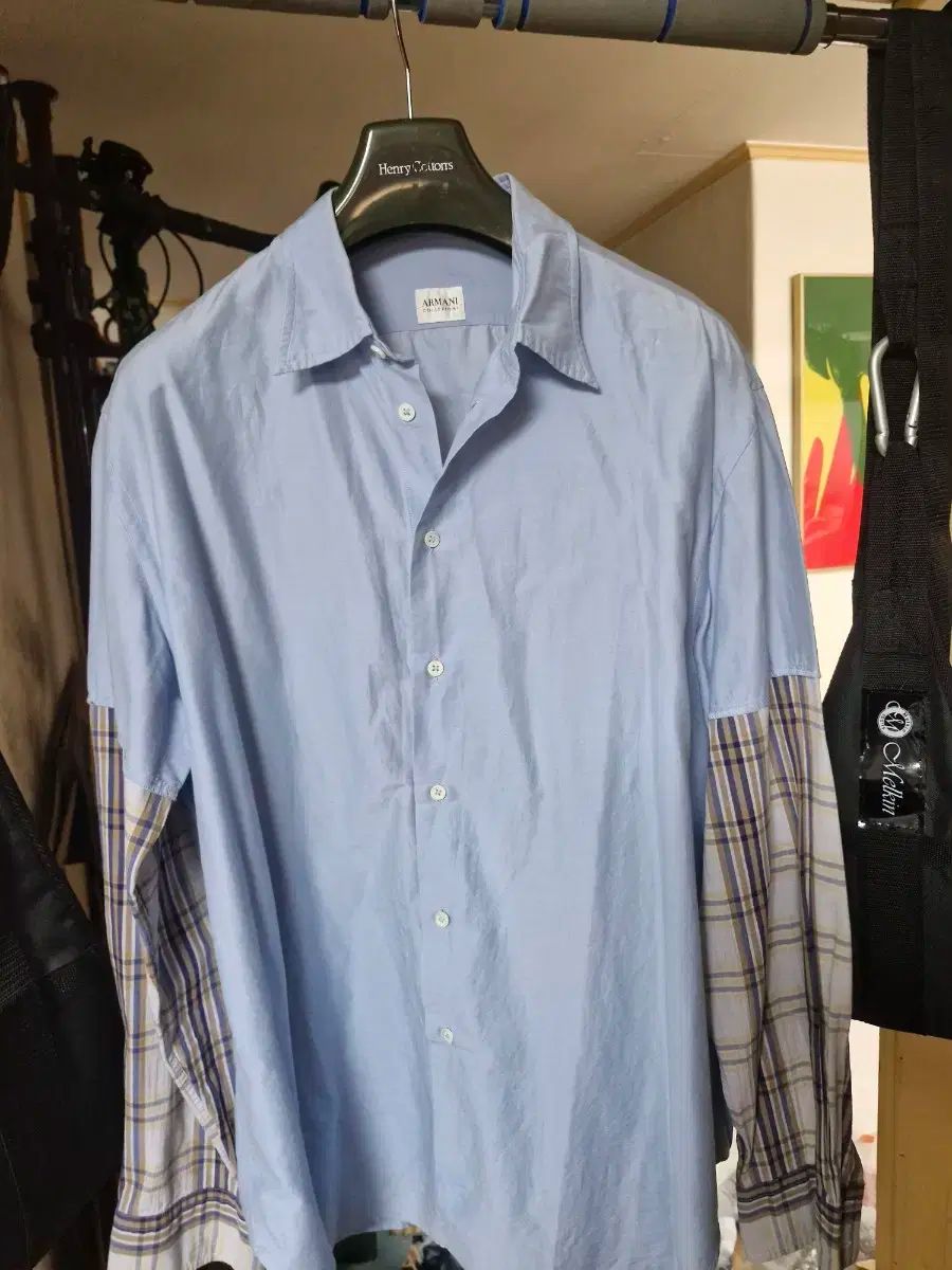 ARMANI アルマーニ シルクブレンド シャツ