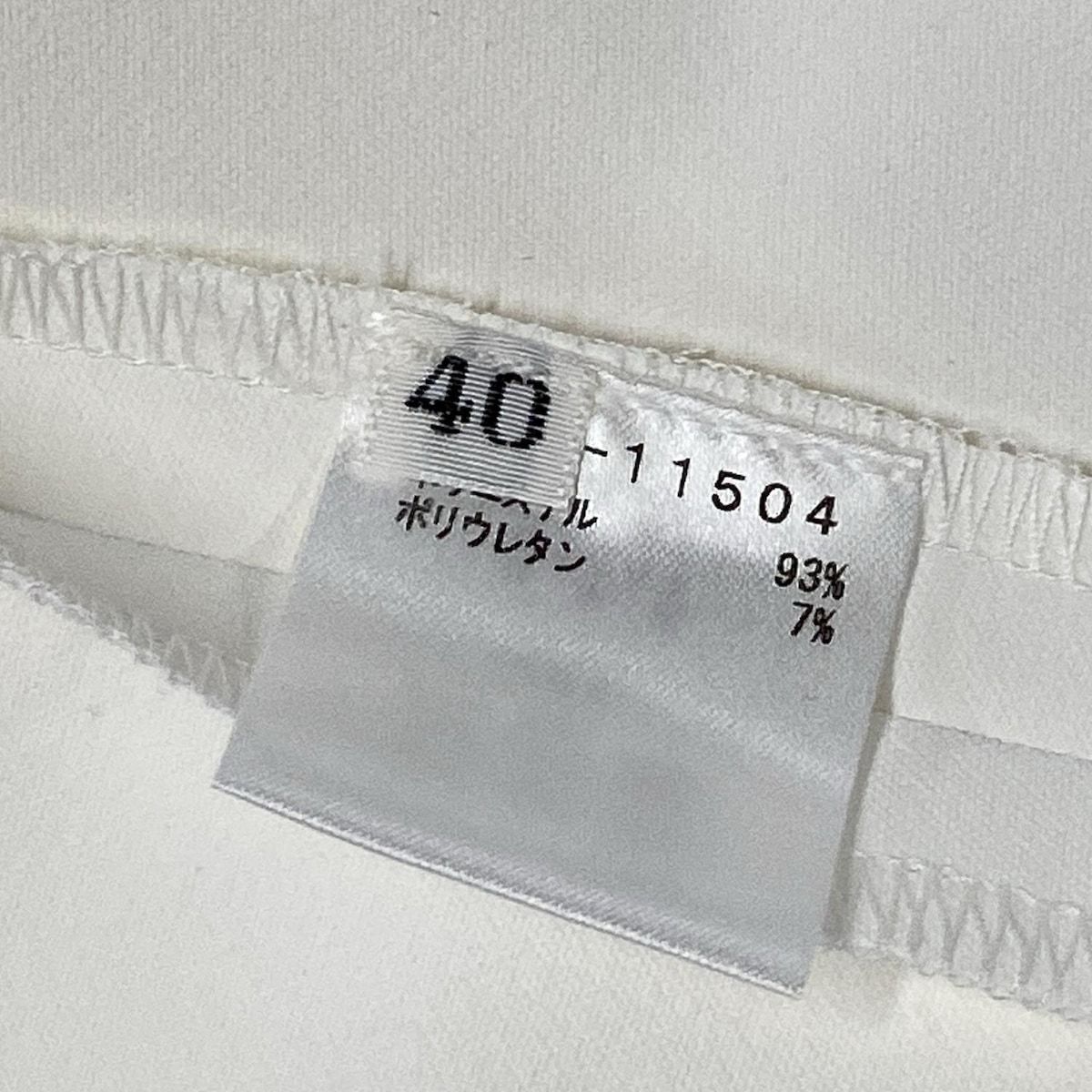 mila schon ミラショーン パンツ サイズ40 M レディース 白 DECORATOM_COM_BR