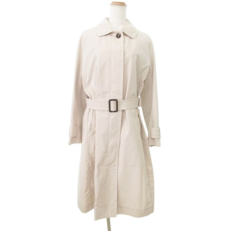 マックスマーラ MAX MARA キューブ THE CUBE ステン コート ウエストベルト 羽織 アウター 38 Mサイズ ベージュ