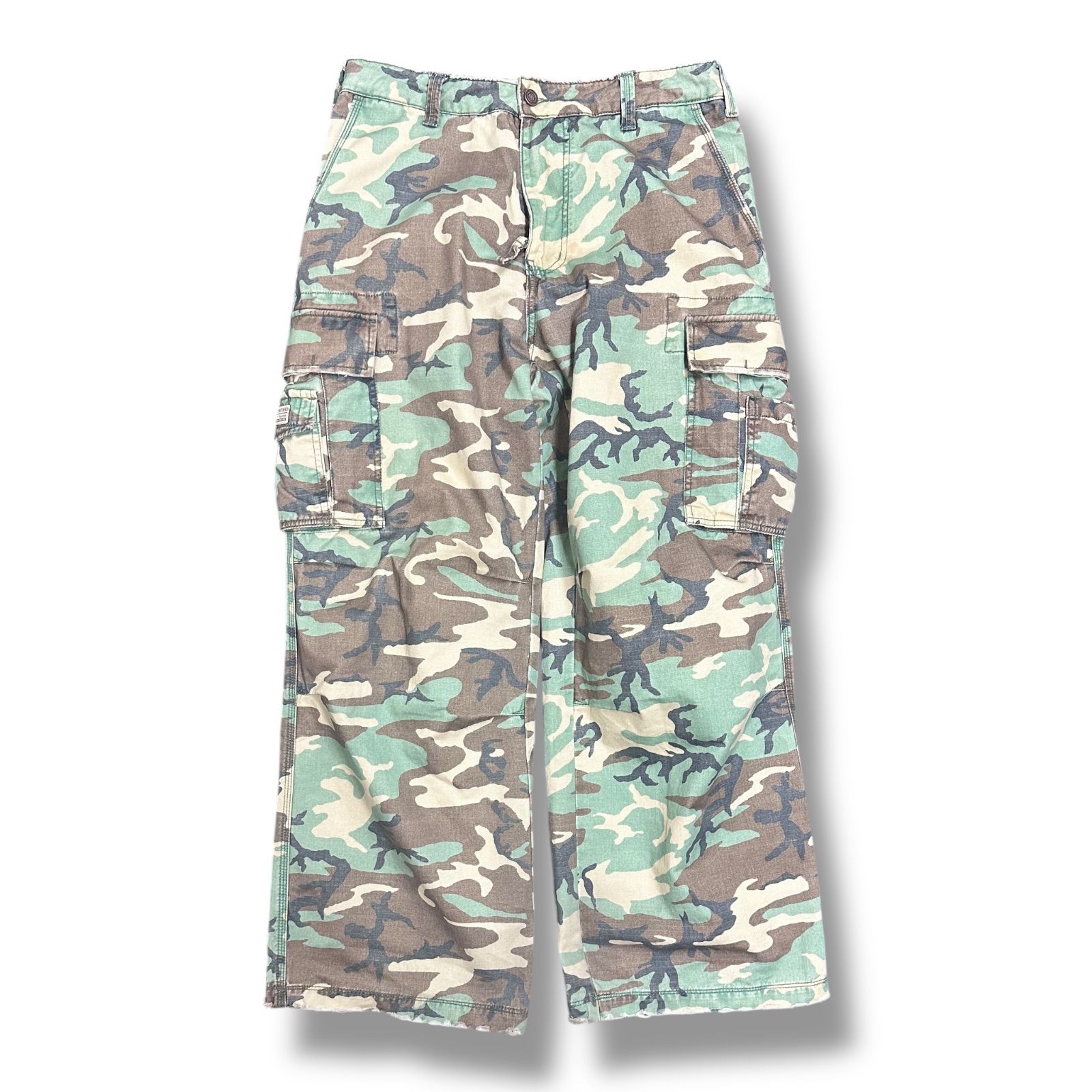 ERL 迷彩パンツ　Mサイズ　ERL（イーアールエル） ERL Camo Cargo Pants カモカーゴパンツ 迷彩 イーアールエル L