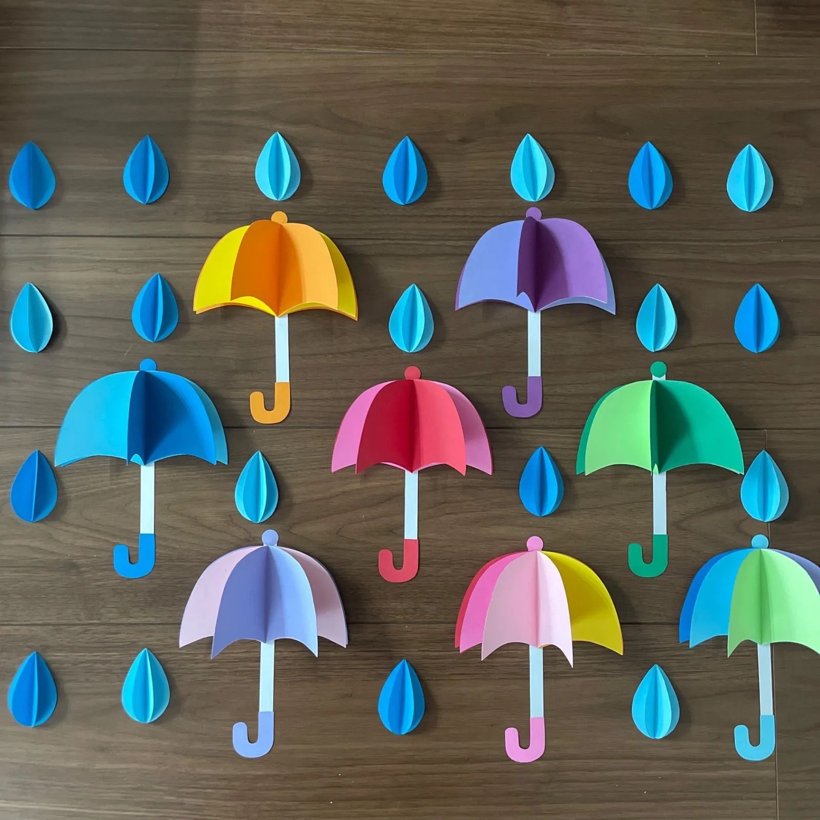 さくら様専用 傘壁面飾り アジサイ壁面B ハンドメイド - メルカリ