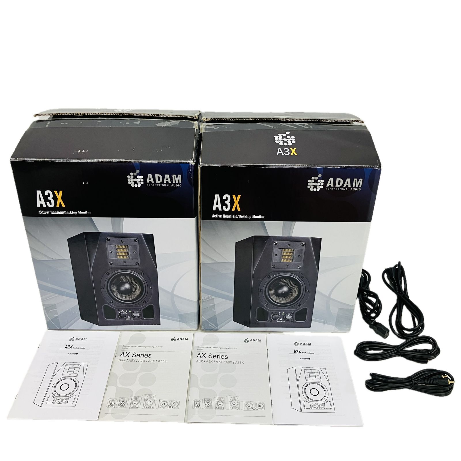 ADAM AX SERIES A3X スピーカ ーペアセット アダムオーディオ 音響機材 箱あり C10511708