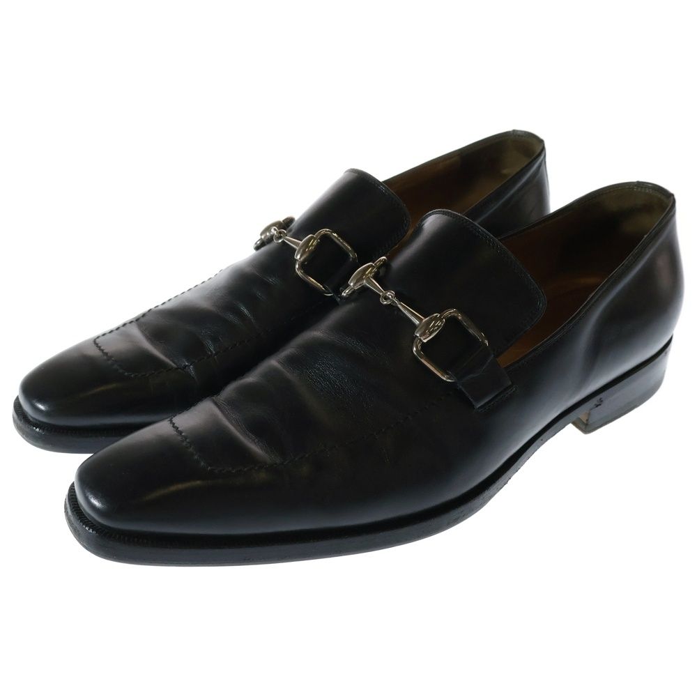 GUCCI グッチ ホースビット カーフレザー ドレスシューズ ローファー ブラック 204396