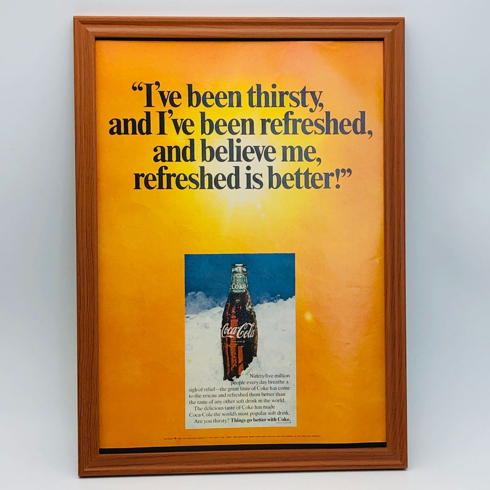 ビンテージ 広告 ポスター 『 コカ・コーラ ( COCA COLA ) 』 1960's