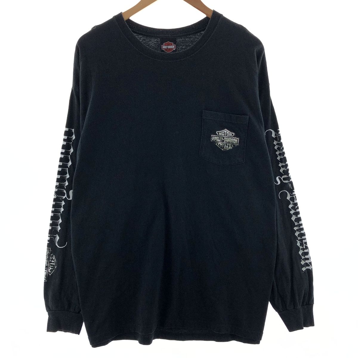 古着 00年代 ハーレーダビッドソン Harley-Davidson バックプリント ロングTシャツ ロンT メンズXL/eaa381755