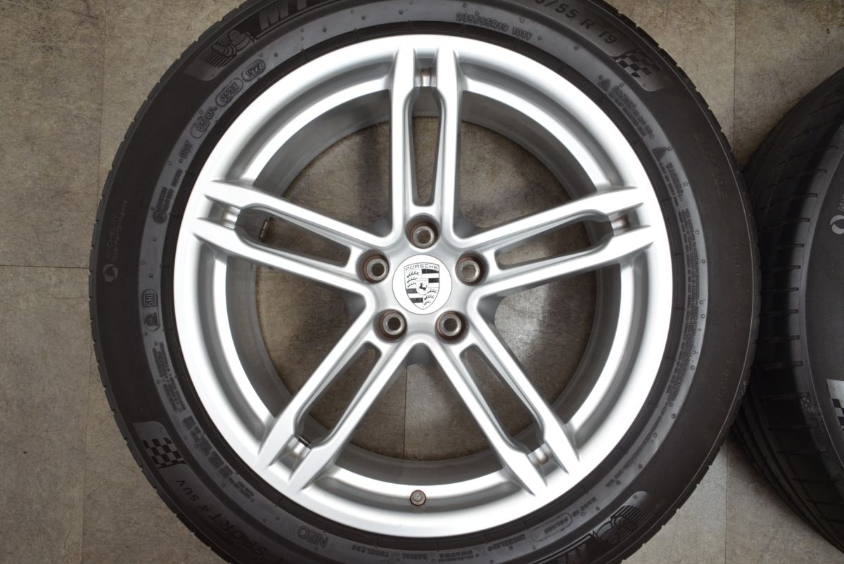 ☆2025年・新作送料無料。 ポルシェ 95B マカン ターボ 純正 19in 8.5J 9J 21 PCD112 95B601025FQ 95B601025FR ミシュラン 235 55R19 255 50R19 MACAN