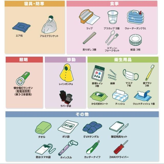 女性 防災グッズ