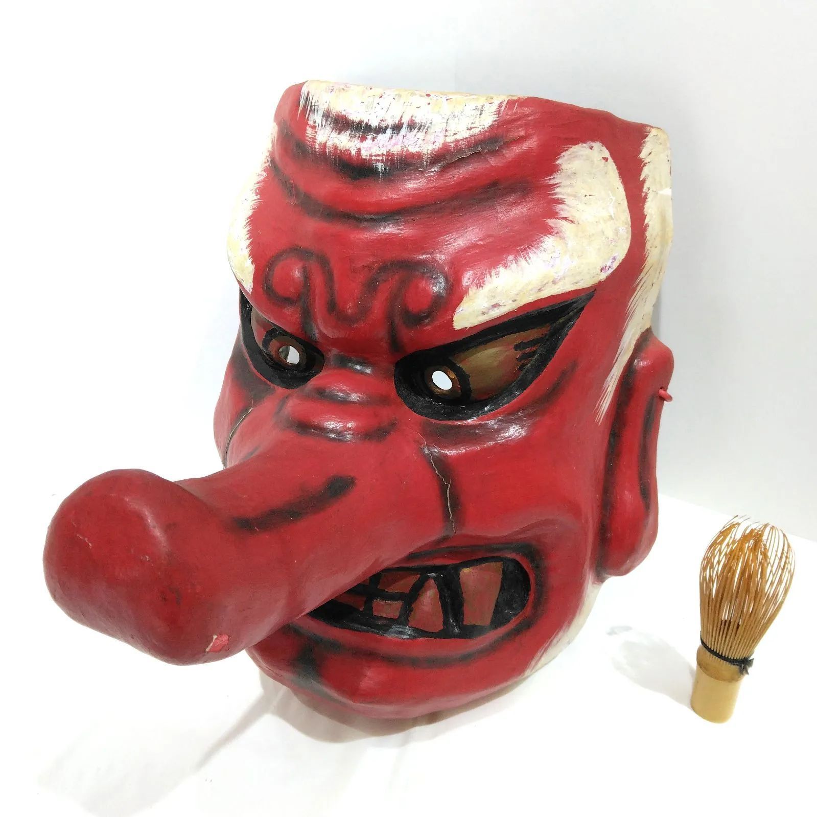 神楽面　天狗　赤天狗 神楽面 天狗 赤天狗