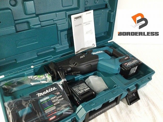 makita マキタ 40Vmax 充電式レシプロソー JR002GRDX バッテリ2個 2.5Ah 充電器 ケース付 コードレスセーバソー
