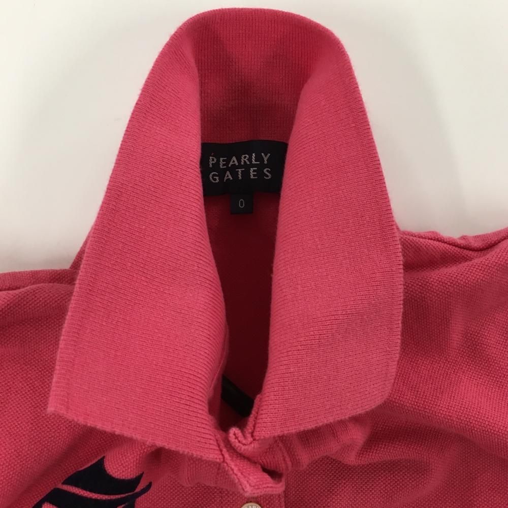 PEARLY GATES ロゴプリント セーター 赤 PEARLY GATES ロゴ