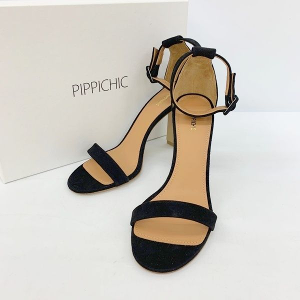 pippichic ピッピシック サンダル シューズ セパレート アンクルストラップ PP15S-SSS18 き レディース 36 1|2 ブラック 靴 IF16072
