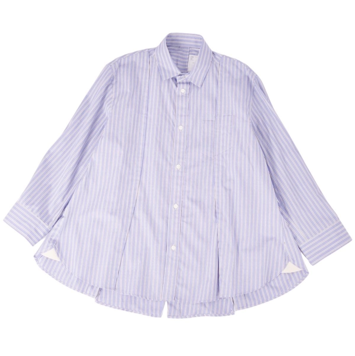 極美品 サカイ Sacai シャツ 24-03462M ロングスリーブ ストライ 極美品 サカイ Sacai シャツ 24-03462M ロングスリーブ ストライ