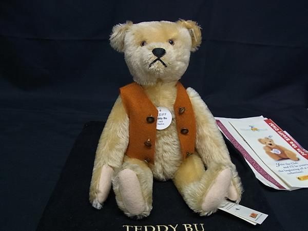 Steiff - ■新品同様■ Steiff シュタイフ 407161 Teddy Bu 1925 レプリカ テディベア くま ぬいぐるみ ブラウン系 FN0606 □新品同様□ Steiff シュタイフ 407161 Teddy Bu 1925 レプリカ