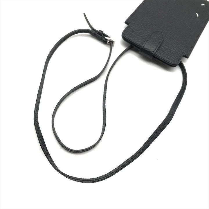 美品 Maison Margiela メゾン マルジェラ レザ－ フォン ポーチ