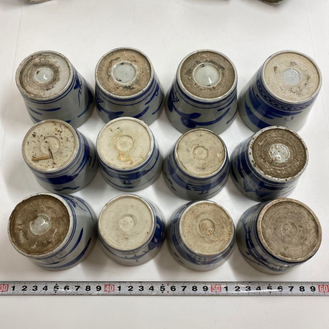 古伊万里 染付蕎麦猪口23客 東Y6-1204② - メルカリ