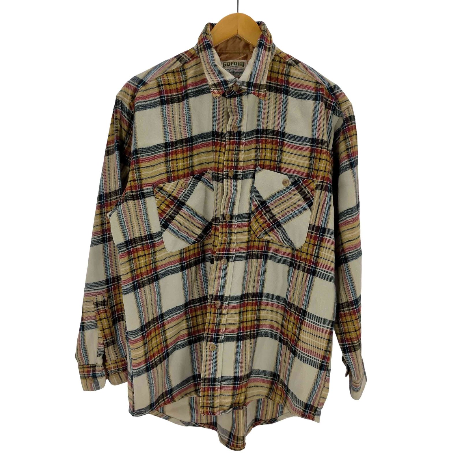 ユーズドフルギ USED古着 GQFORD チェックネルシャツ メンズ JPN