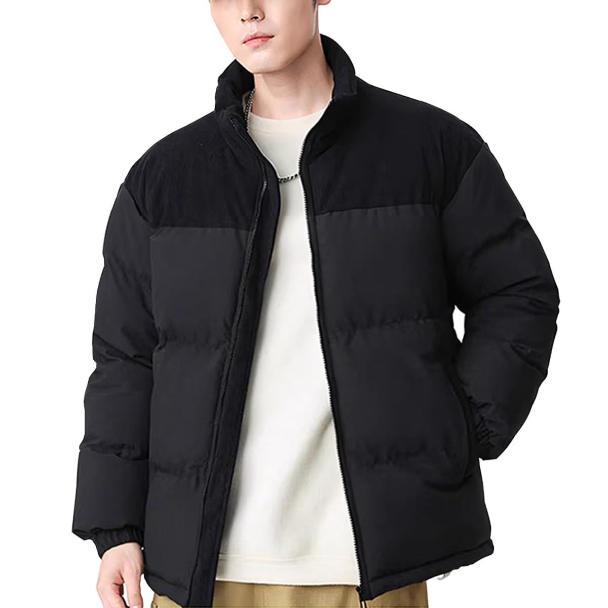 【新着商品】冬服 大きいサイズ 男女兼用 防風 防寒ジャケット 厚手 中綿ジャケット アウター メンズ ゆったり アウトドア おしゃれ カジュアル ダウンジャケット かっこいい 無地 通勤 [Ｋ