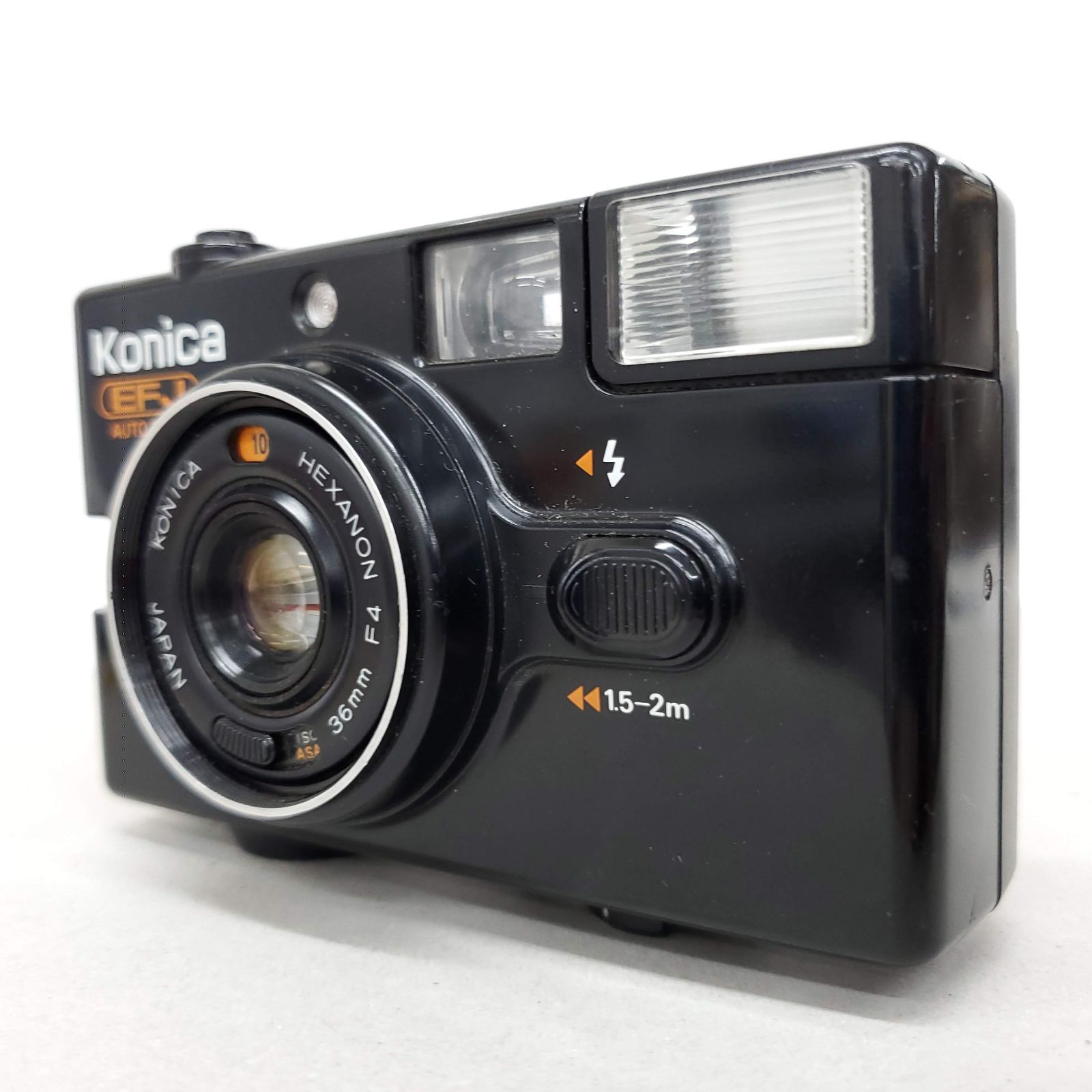 【動作確認済】 KONICA EFJ AUTO DATE F0820-6e p Vintage Konica EFJ AUTO Date/with Battery/ Black Japon/ Orginal