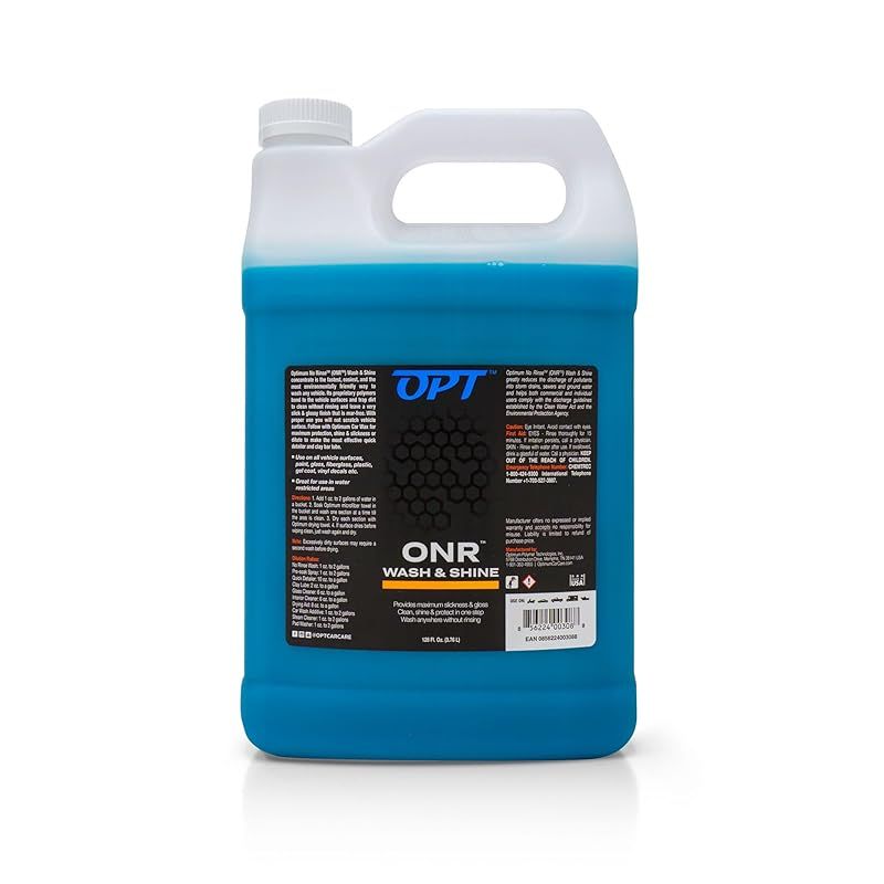 Optimum 水なし洗車剤 1 Gallon リンスレスウォッシュ リンスレス カーシャンプー 洗車 簡単 クリーナー 洗車用品 車用 ボディ ガラス タイヤ 1