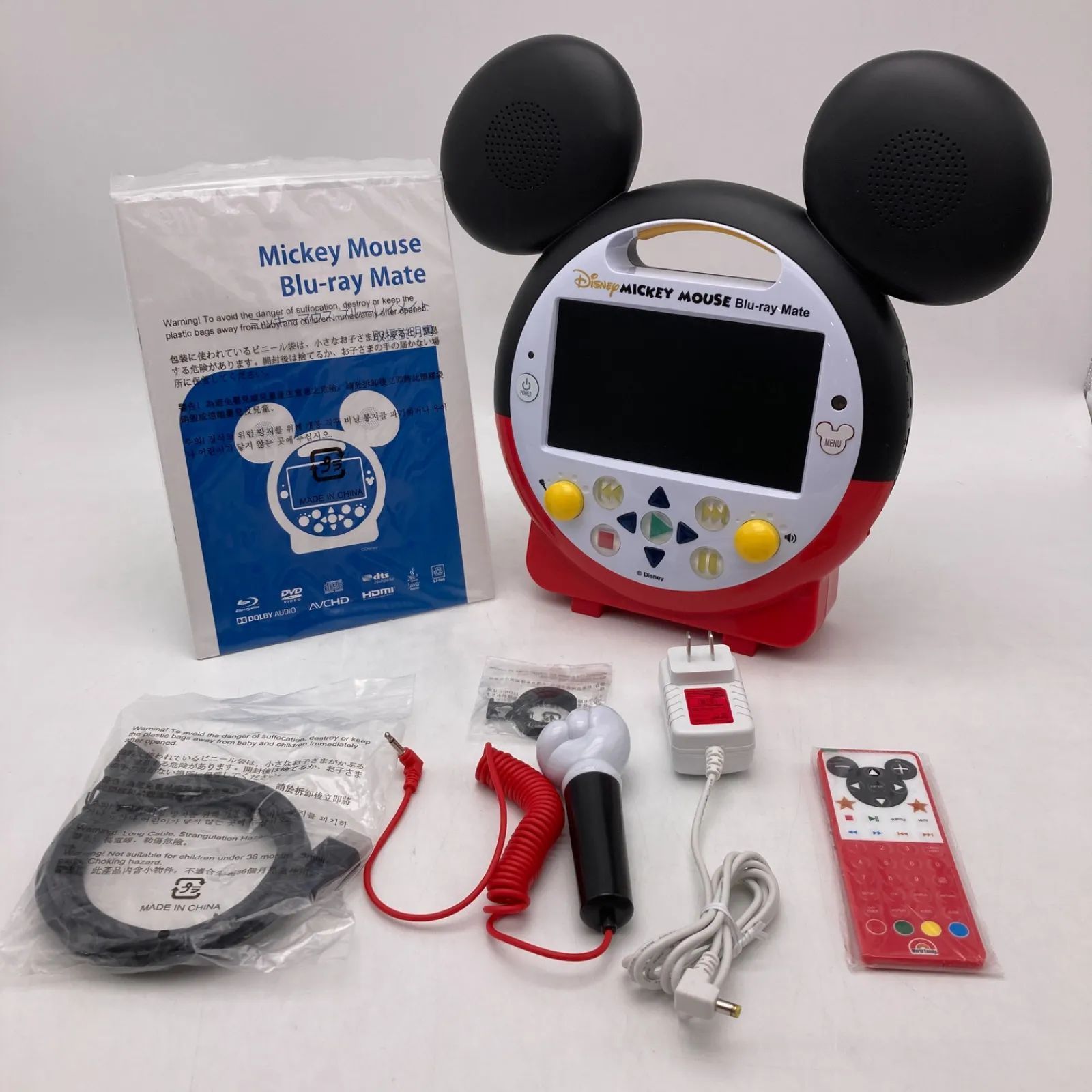 【最新版】2022年購入 ミッキーメイト　ブルーレイ　Blu-rayプレイヤー　ディズニー英語システム　DWE　Disney　ワールドファミリー　中古　202444