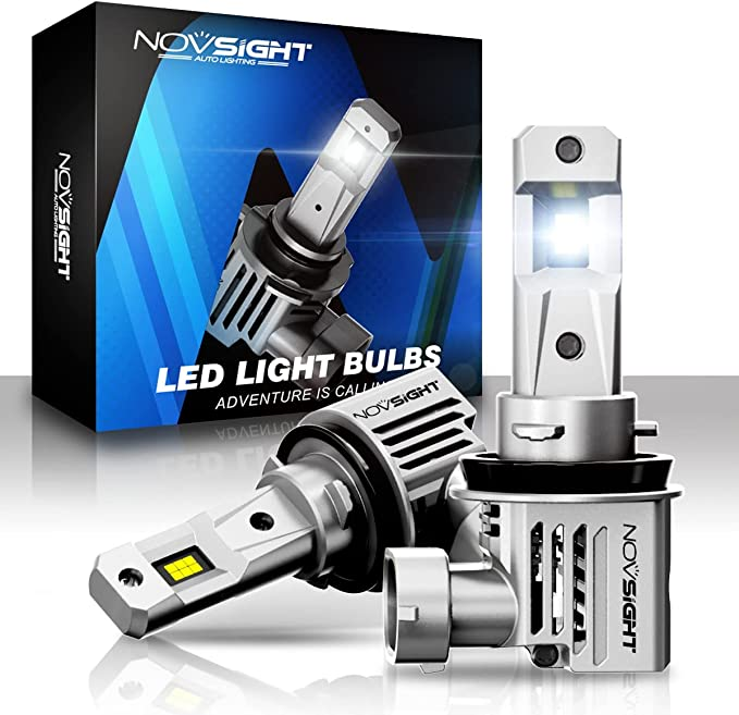 HB3/9005 シルバー NOVSIGHT HB3 LEDヘッドライトホワイト HB3