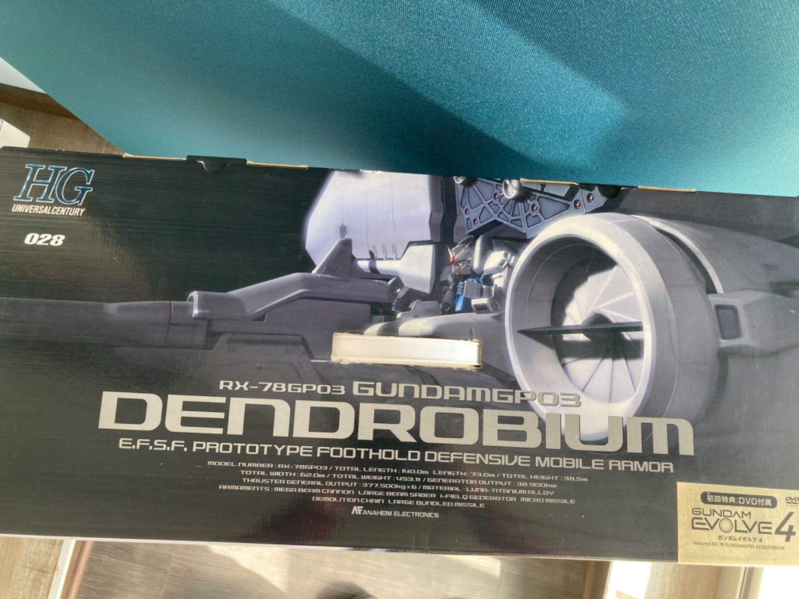 値下げ！HGUC 1/144 ガンダムGP03 デンドロビウム 初回特典DVD(EVOLVE4