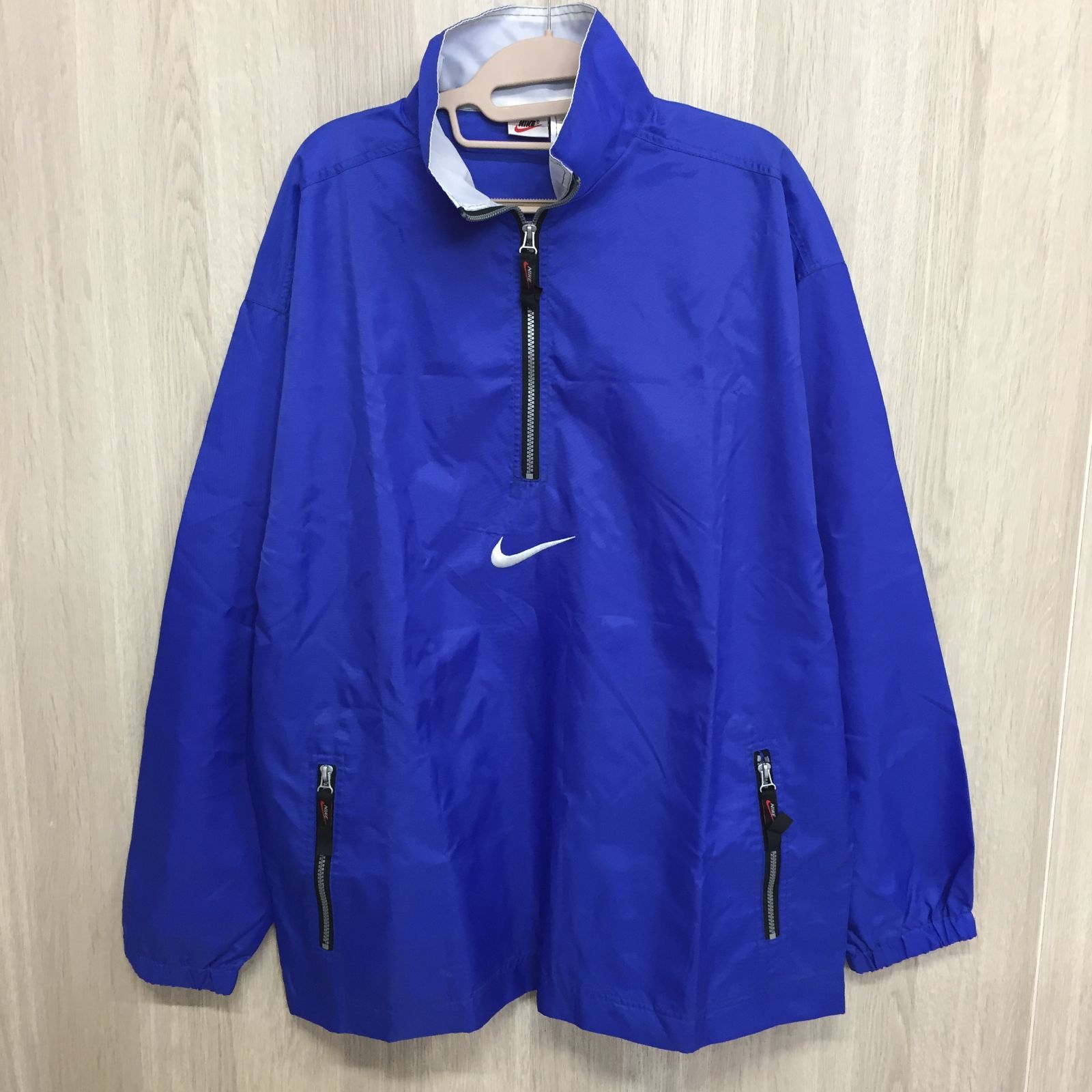 90s　NIKE　ナイロンジャケット　ハーフジップ　ヴィンテージ　サイズL相当 NIKE ビッグサイズ ヴィンテージ 90年代後期〜 ハーフジップ