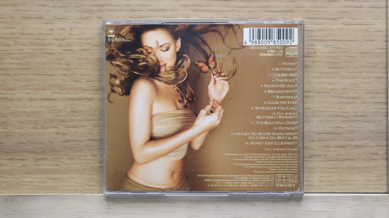 u6/CD マライア・キャリー バタフライ 初回 SRCS-8500 国内盤