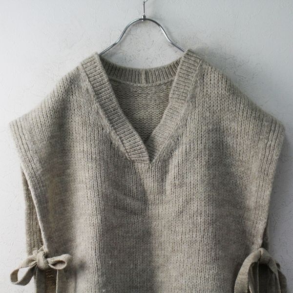 2021AW nest Robe ネストローブ　ニット　ベスト　ウール100% 2021AW nest Robe ネストローブ 01214-1018 ウールオープンサイド