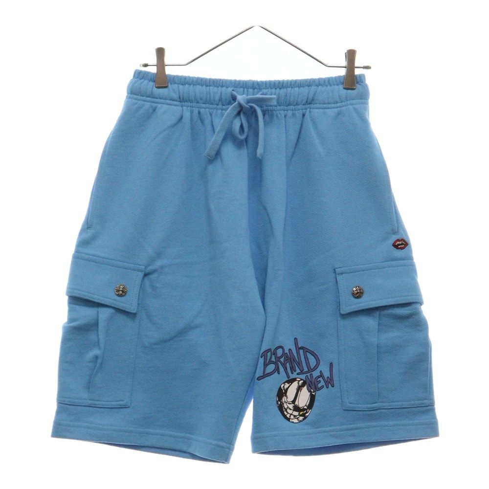 CHROME HEARTS (クロムハーツ) ×MATTY BOY SHORTS マッティボーイ ロゴプリント スウェットショーツ カーゴハーフパンツ  ブルー - メルカリ