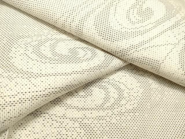 平和屋着物○本場大島紬 白大島 9マルキ 流水文 正絹 逸品 DAAS2038tw  