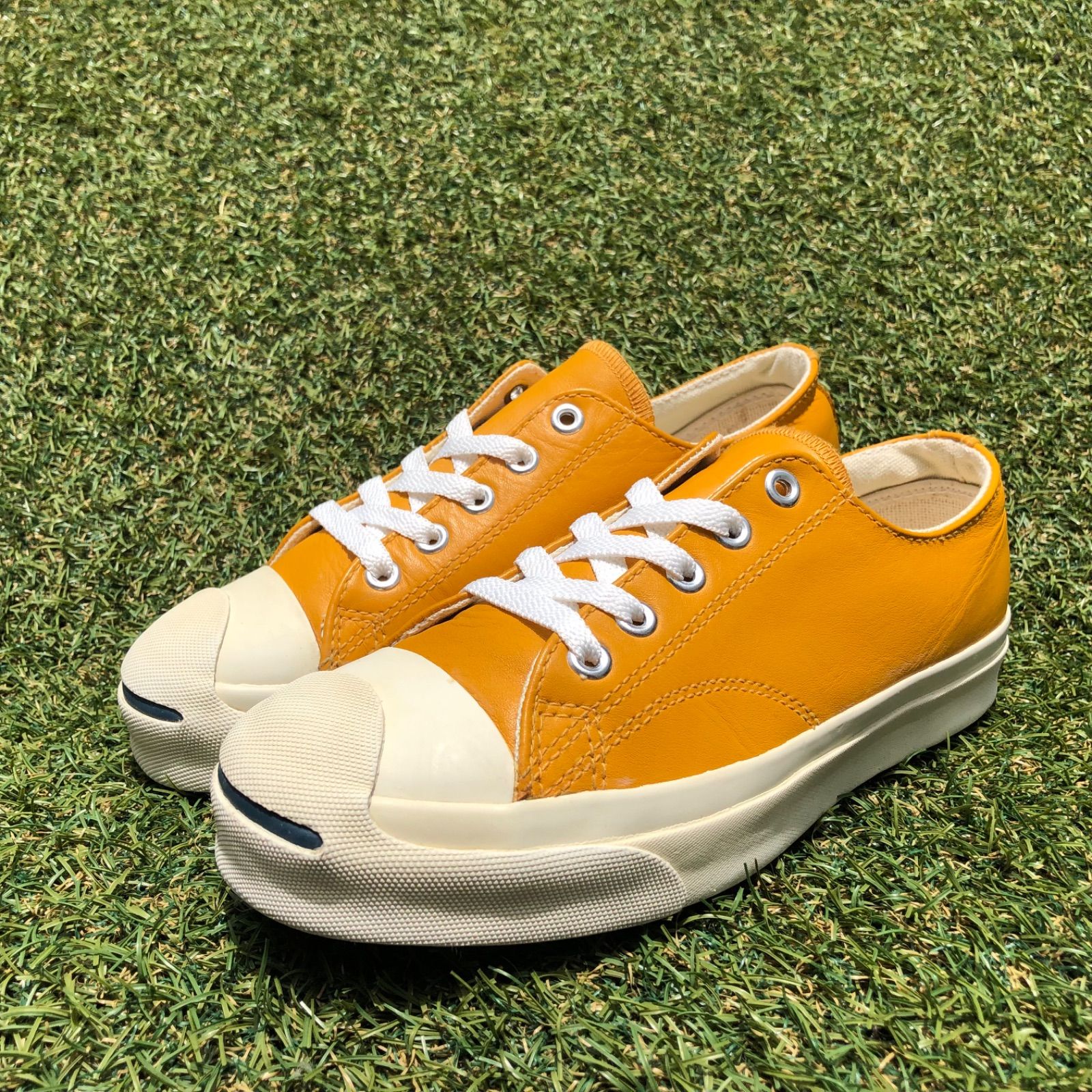 美品 旧モデル！23 converseコンバース レザージャックパーセルH279