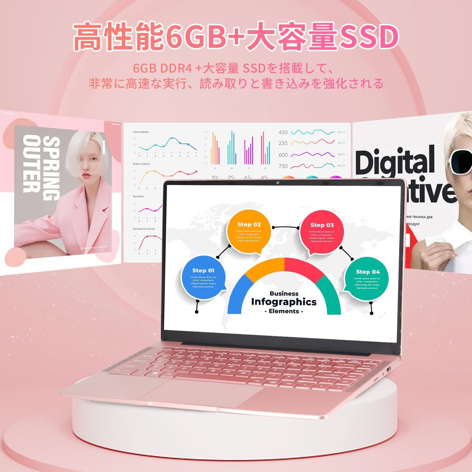 特価商品】ESBOOKノートパソコン 【Windows 11 Pro搭載】【MS