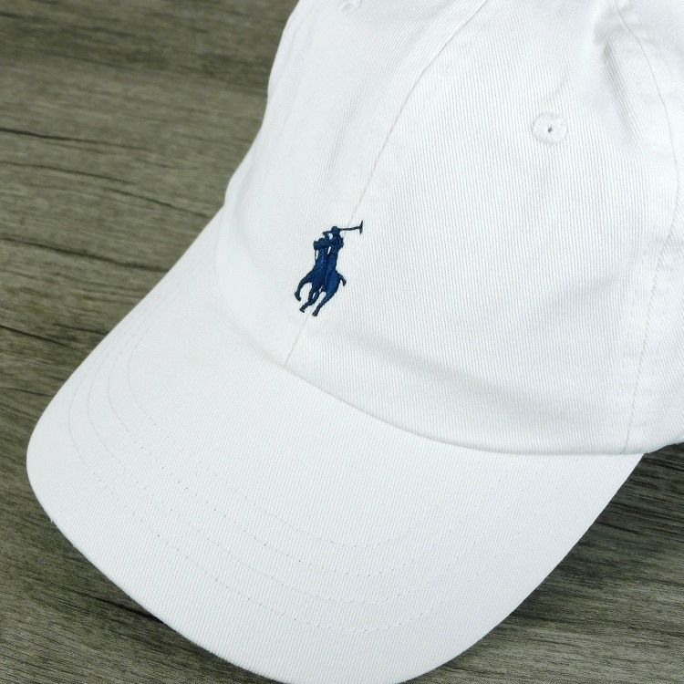 新品 ポロ・ラルフローレン キャップ 白 ONE SIZE コットンチノ