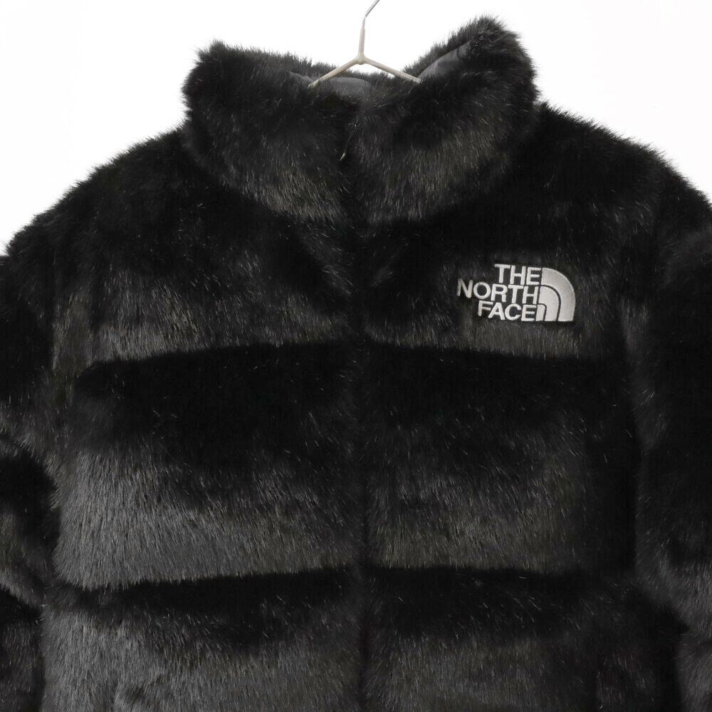 SUPREME (シュプリーム) 20AW×THE NORTHFACE Faux Fur Nuptse Jacket ザ ノースフェイス  ファーヌプシダウンジャケット ブラック ND92001I - メルカリ