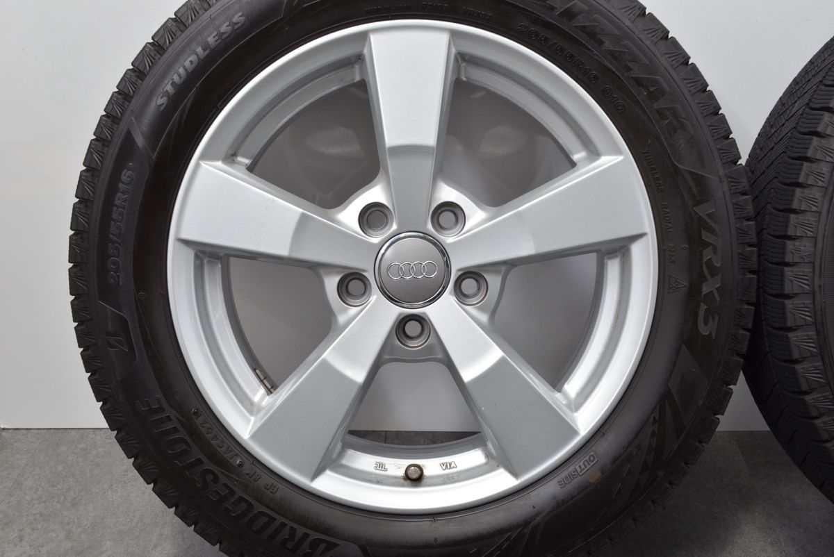 9分山 VRX3付き】AGA Nexta 16in 6.5J +46 PCD112 ブリヂストン