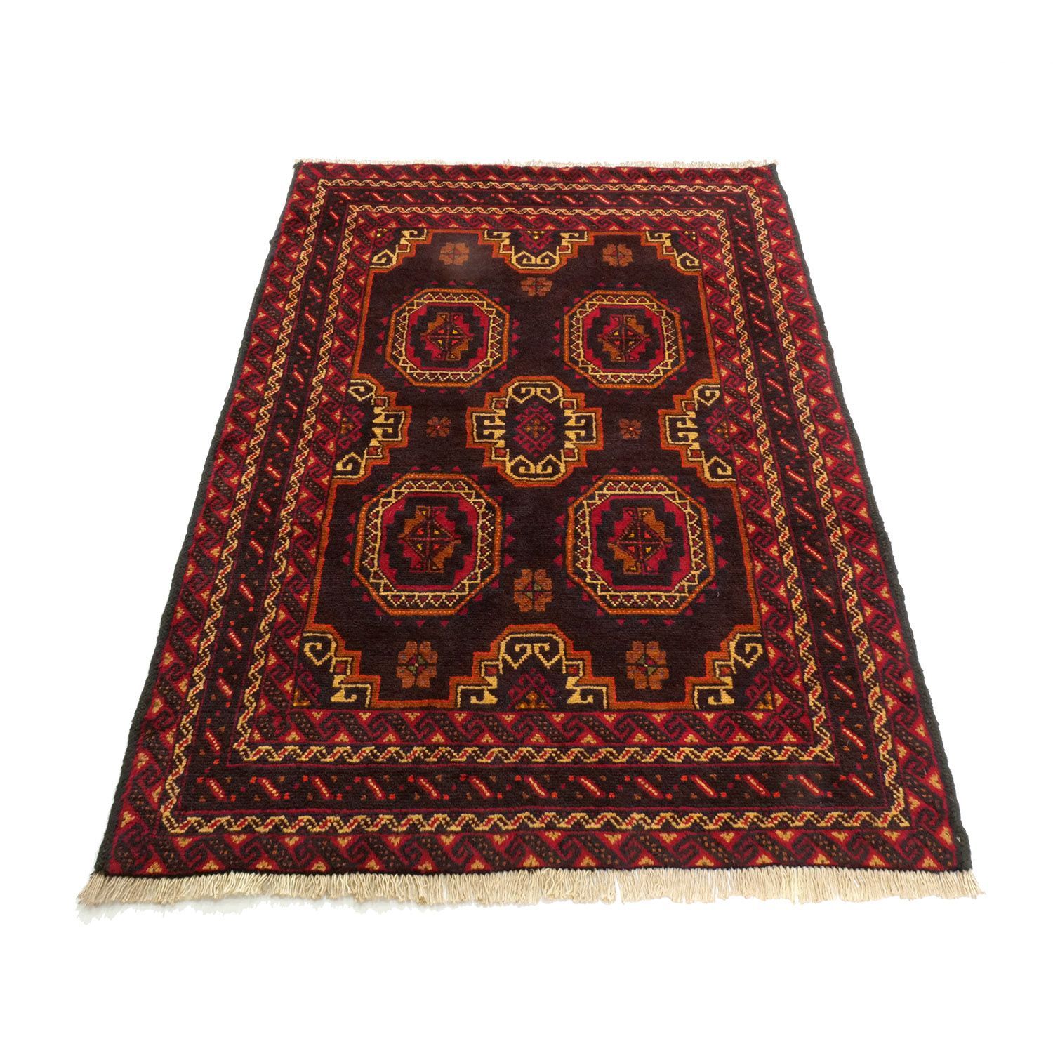 えいっと、処分お値下げ❣️ペルシャ絨毯　未使用長期保管品　ヴィンテージ難あり 年代ペルシャ 絨毯手織りヴィンテージ カシュガイ産ラグ128cmx183cm