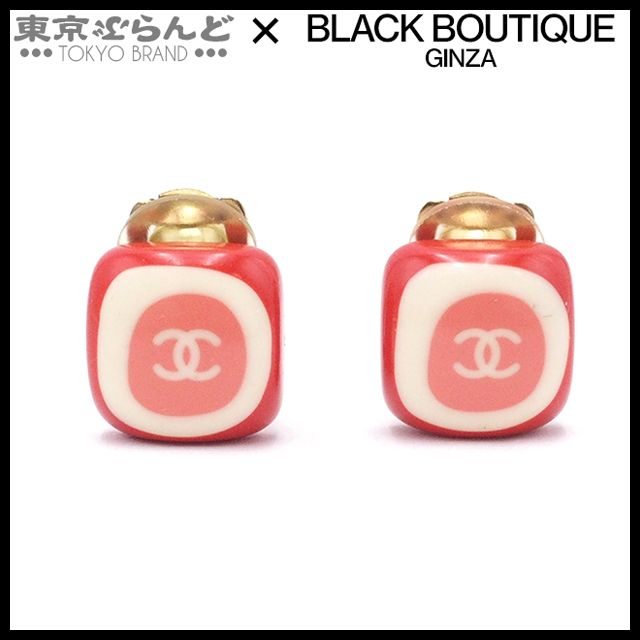シャネル CHANEL スクエア ココマーク ピンク プラスチック