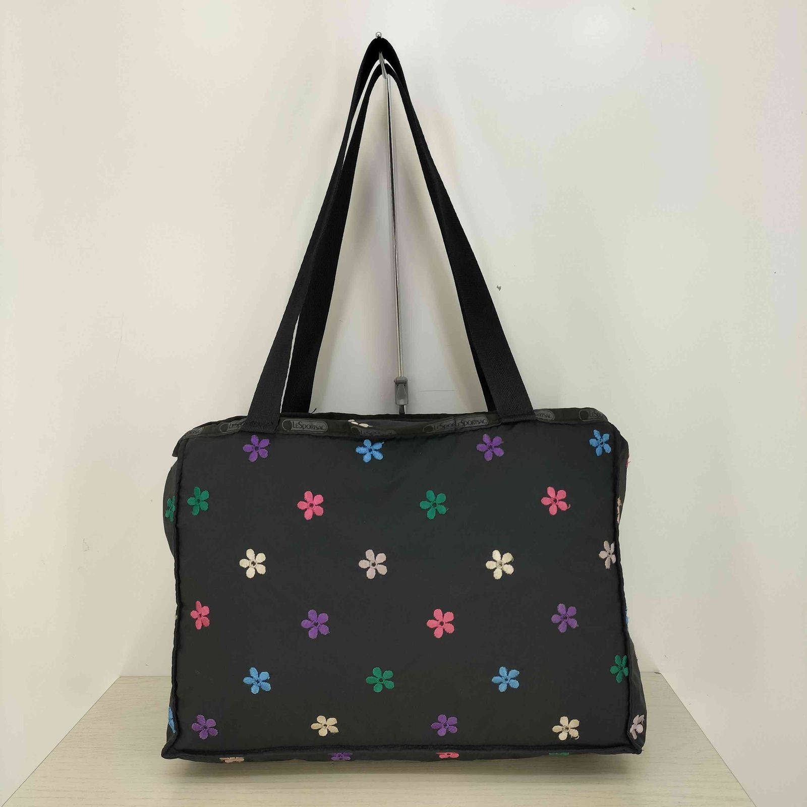 1867　レスポートサック　ボストンバッグ　刺繍　花　極美品 ✨極美品✨レスポートサック ボストンバッグ 刺繍 花柄 ベージュ